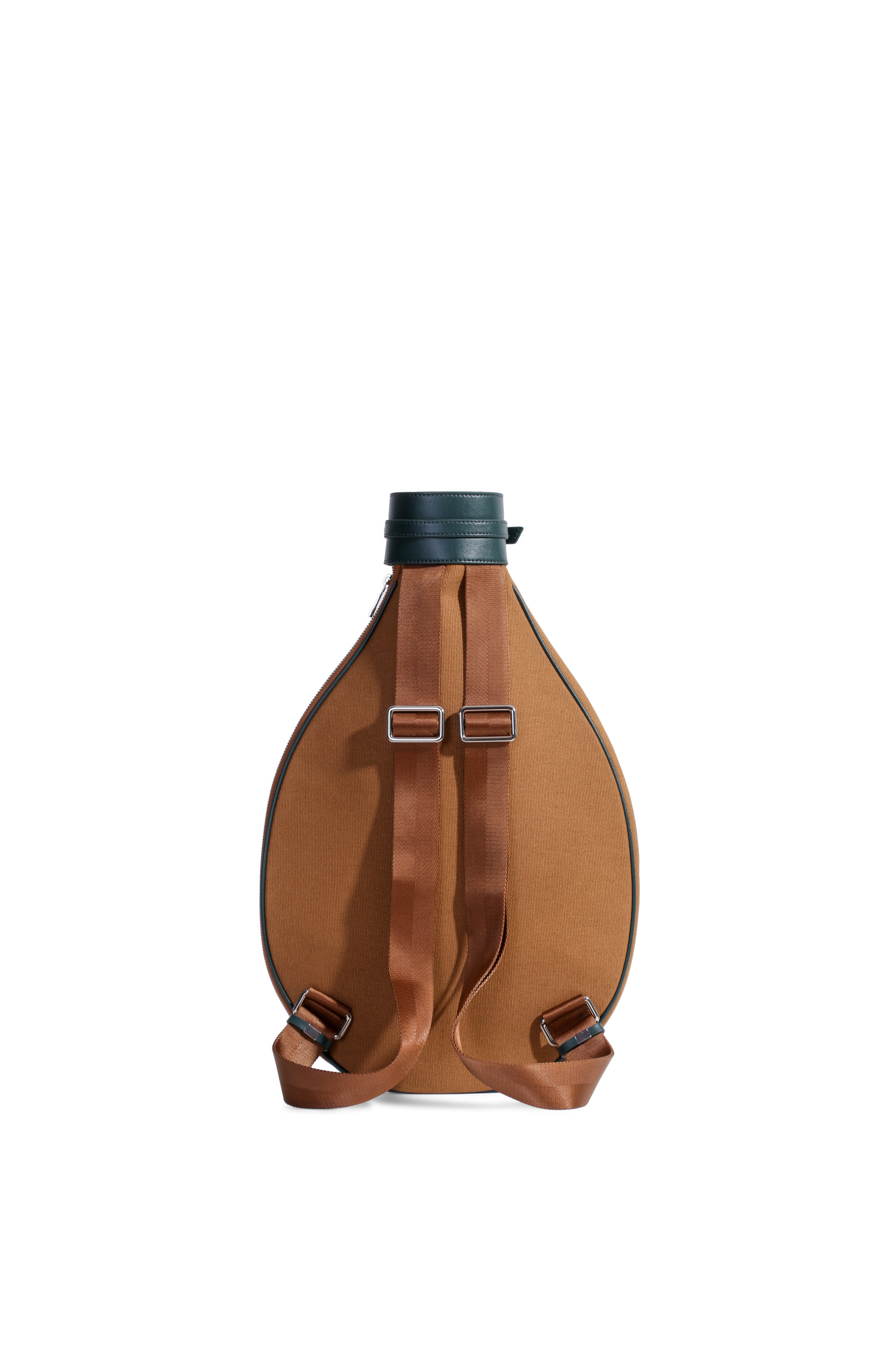 Tennis Racket Backpack in Canvas and Leather, Alternate, color, Green