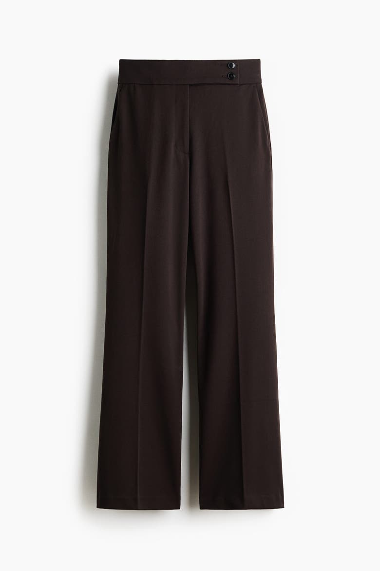 Bootcut Twill Pants, Alternate, color, Dark brown