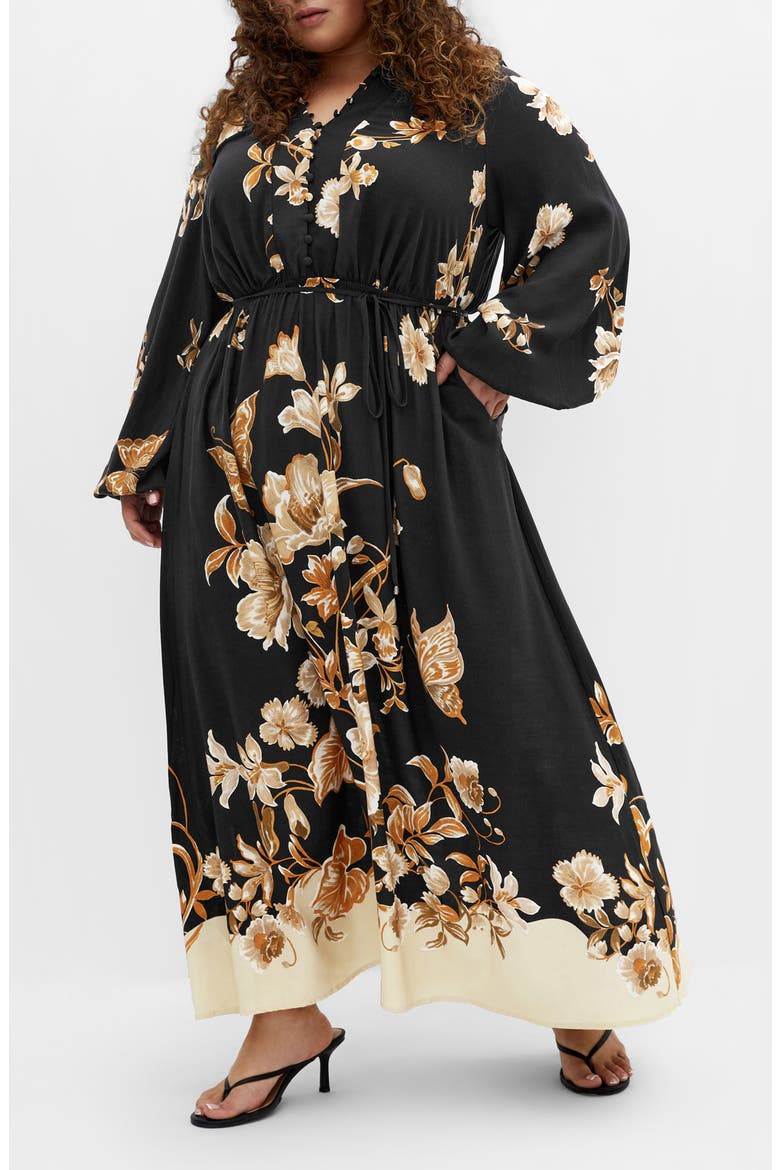 Fernanda Placed Floral Maxi Dress, Main, color, FLORAL