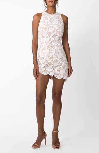 SAU LEE Silba Floral Lace Cocktail Dress