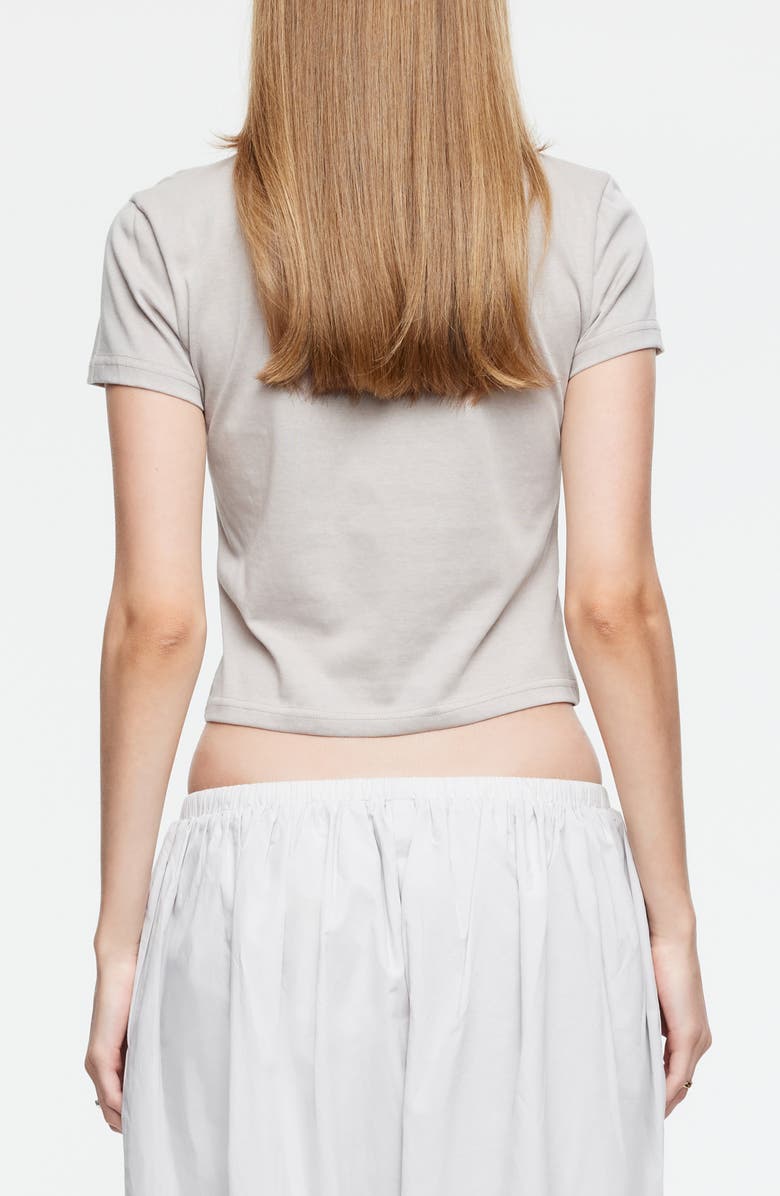 LIONESS Boyfriend Graphic Baby Tee, Alternate, color, Ash