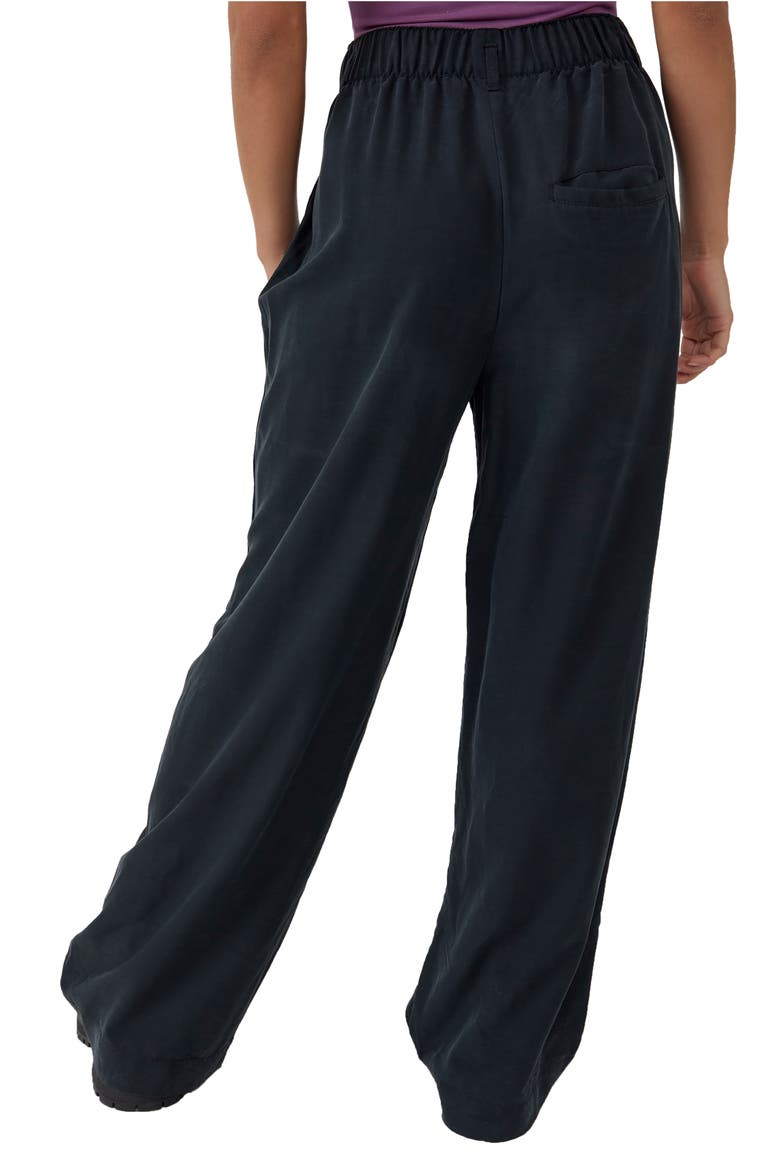 Nothin' to Say Elastic Waist Pants, Alternate, color, BLACK