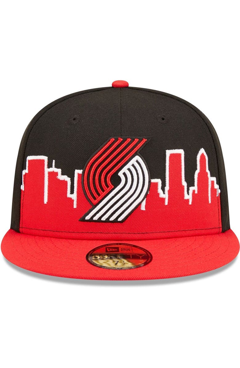 New Era Men's New Era Red/Black Portland Trail Blazers 2022 Tip-Off 59FIFTY Fitted Hat, Alternate, color, 