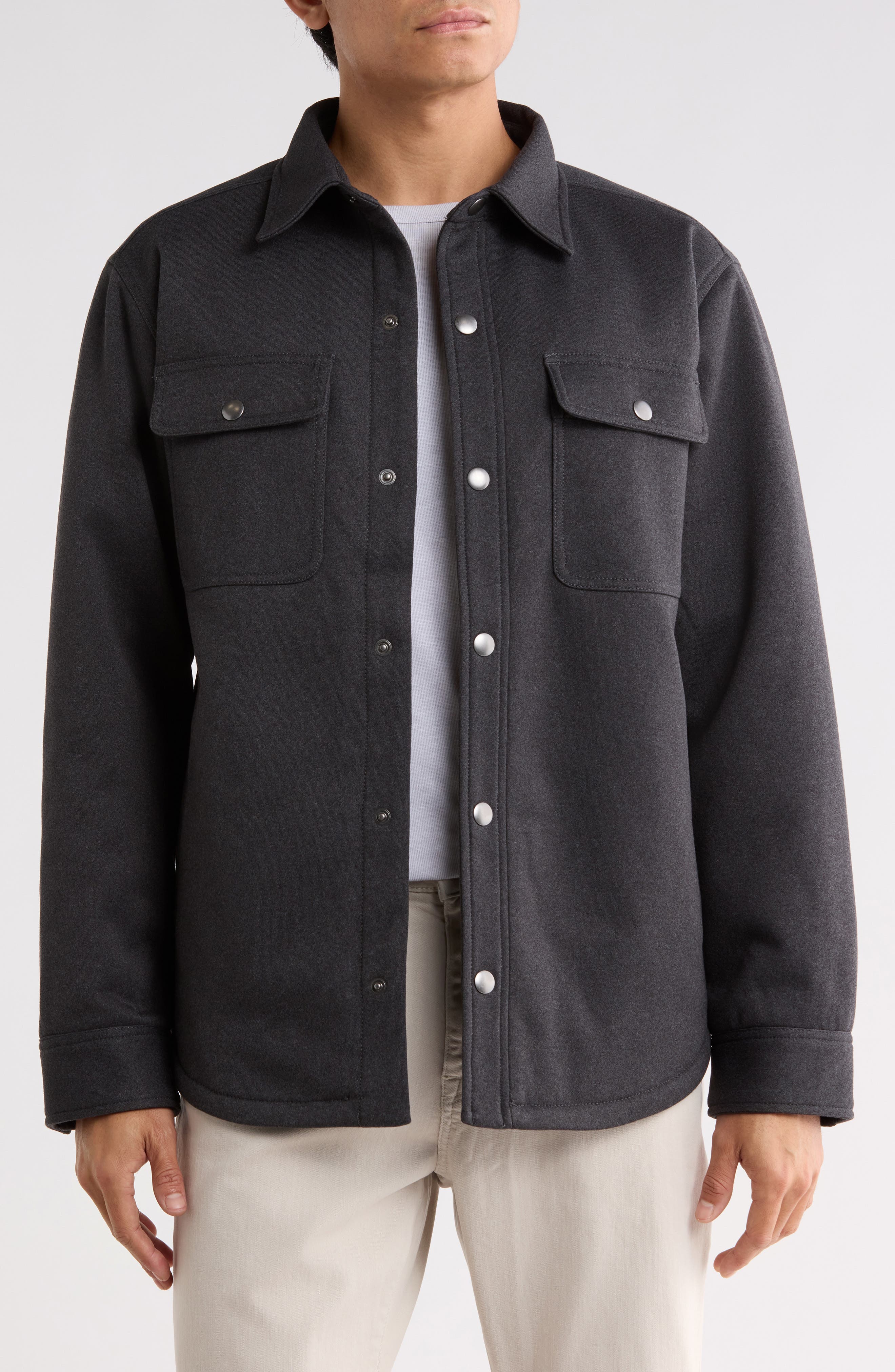 Knit Shirt Jacket