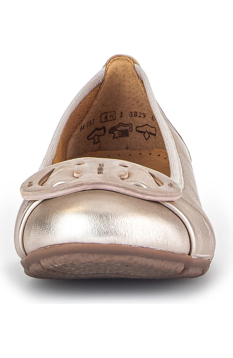 Gabor Buckled Flat, Alternate, color, Puder