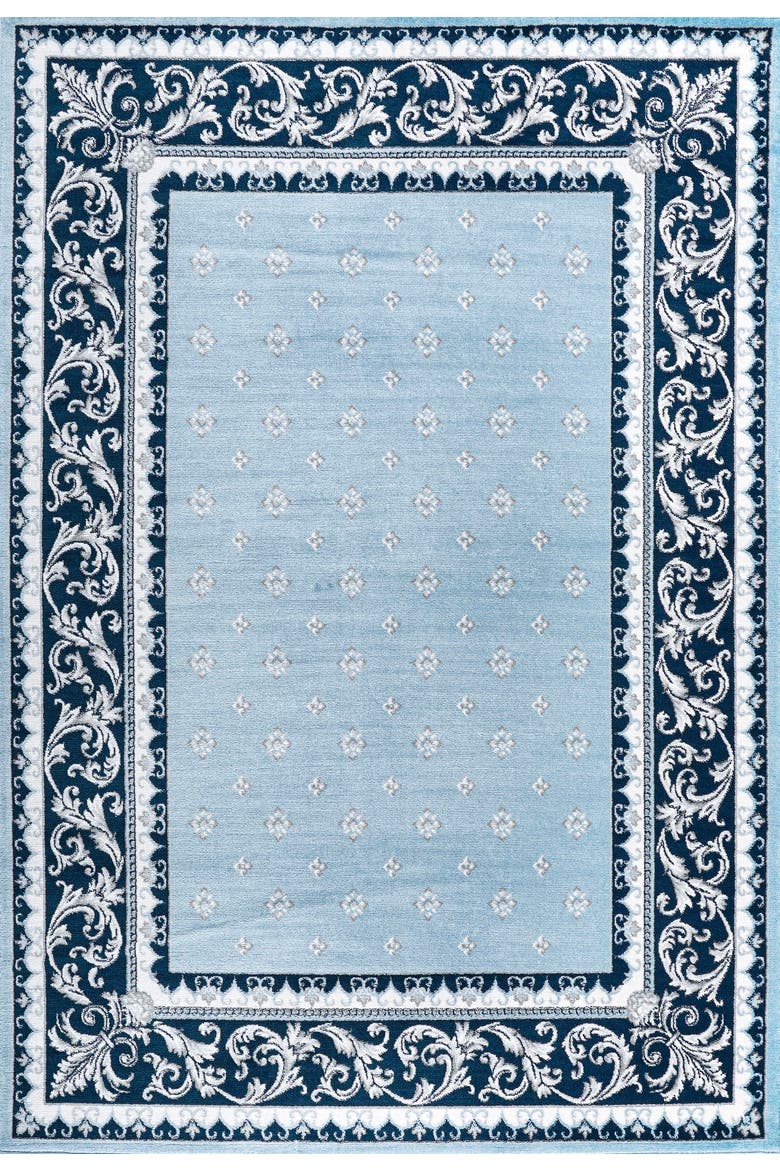 Acanthus French Border Area Rug, Alternate, color, Blue/Navy