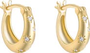 BEN ONI Nova CZ Star Huggie Hoops