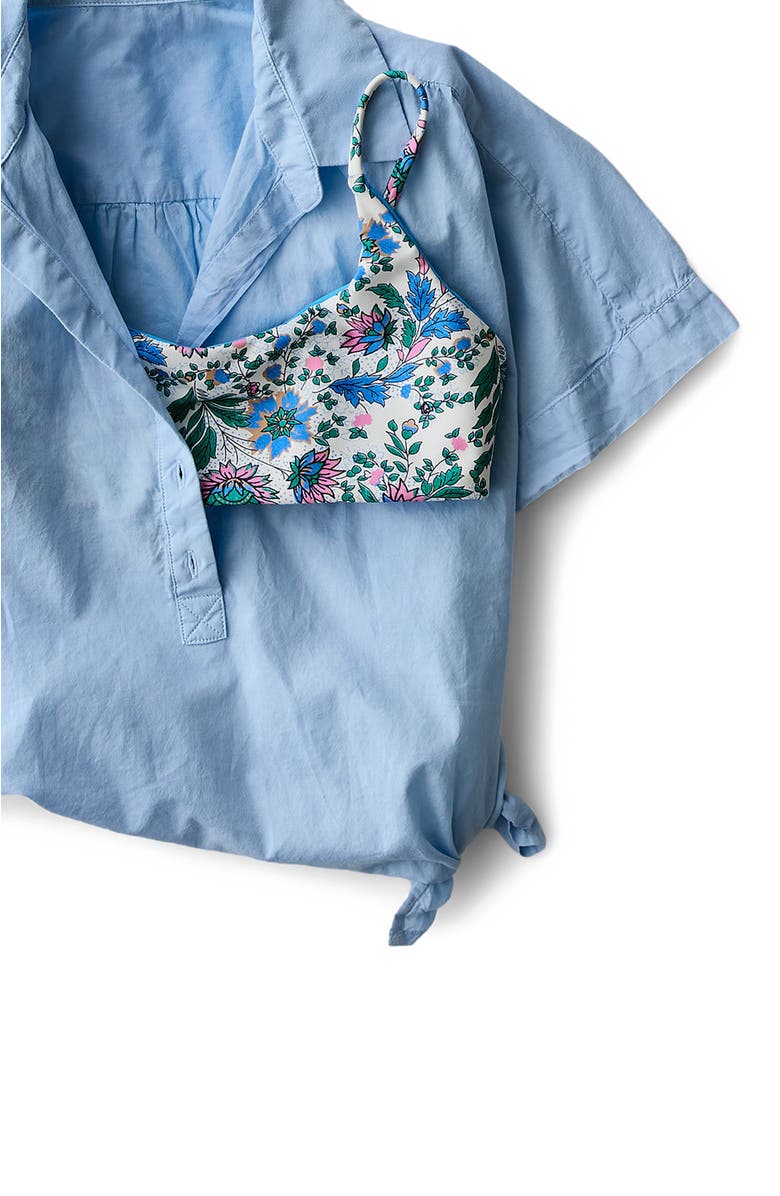 Carve Designs Escondido Compression Reversible Top, Alternate, color, Lagoon/Cloud Multifloral