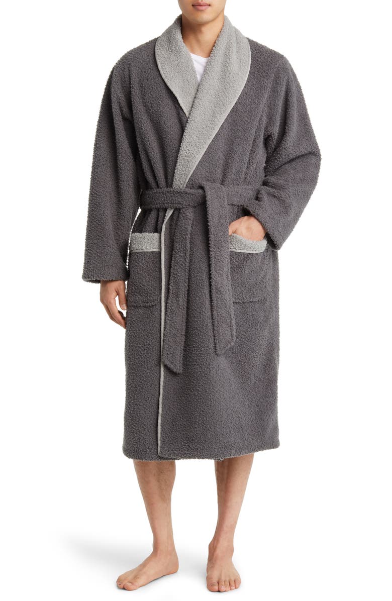 Nordstrom Shawl Collar Bouclé Robe, Main, color, 