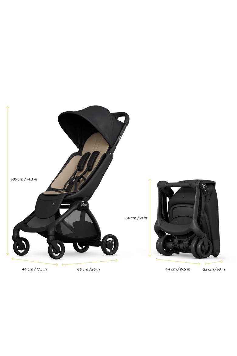 Miro Stroller, Alternate, color, BLACK