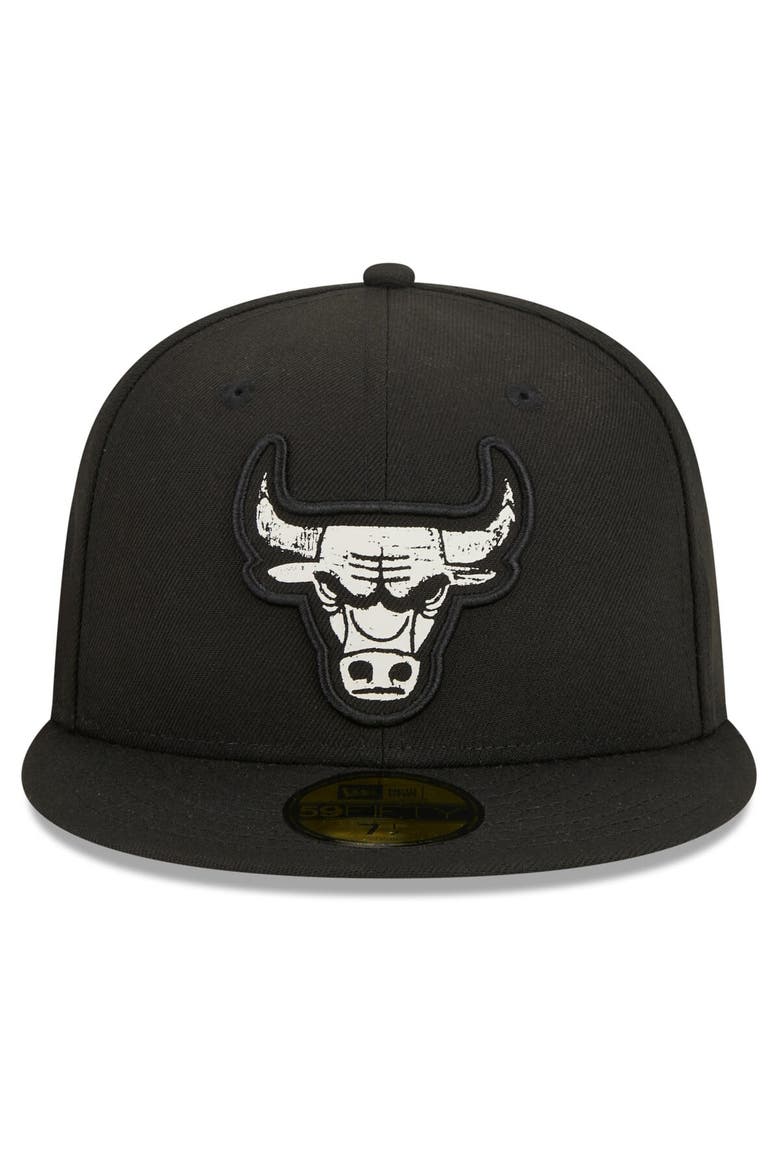 Men's New Era  Black Chicago Bulls 2023/24 City Edition Alternate 59FIFTY Fitted Hat, Alternate, color, Black