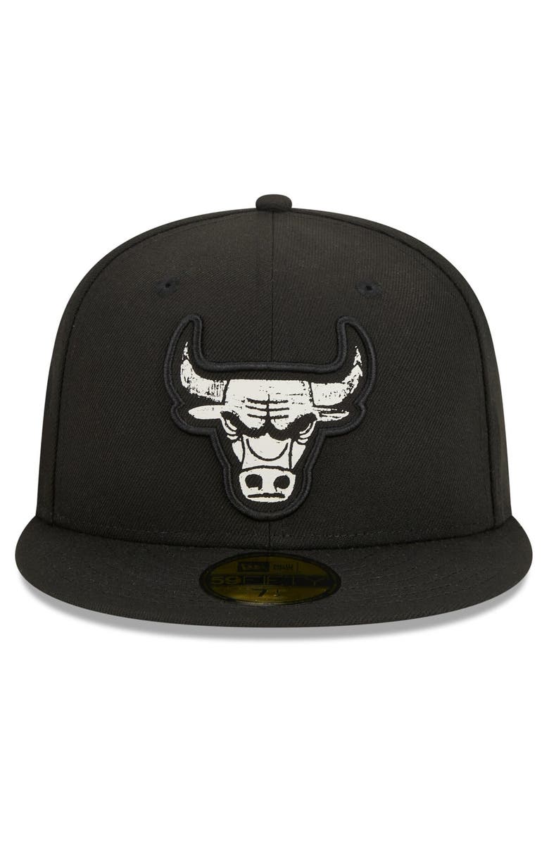 New Era Men's New Era  Black Chicago Bulls 2023/24 City Edition Alternate 59FIFTY Fitted Hat, Alternate, color, 