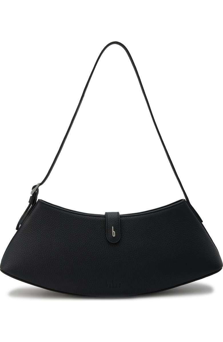 behno Ruth Leather Shoulder Bag, Main, color, Black