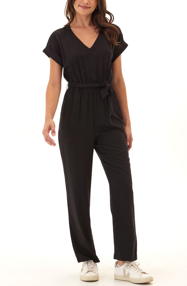 Threads 4 Thought Odyssa Tie Waist Jumpsuit, Main, color, 