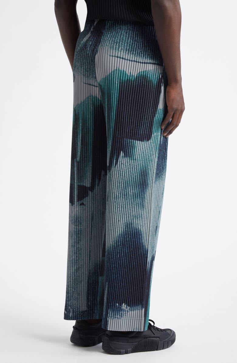 Homme Plissé Issey Miyake Wind Walk Pleated Straight Leg Pants, Alternate, color, Gray