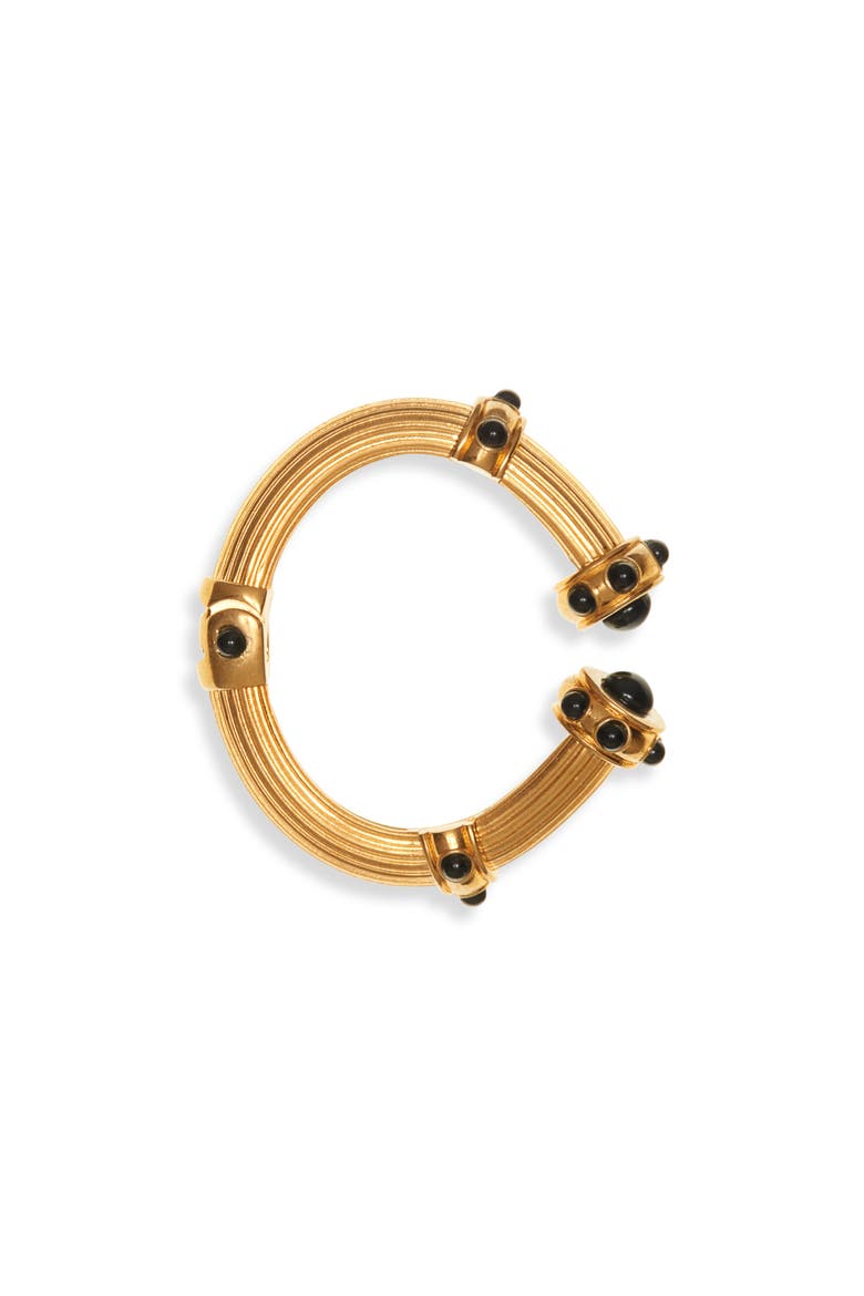Cabochon Cuff Bracelet, Alternate, color, 3YN14 VINTAGE GOLD/ BLACK