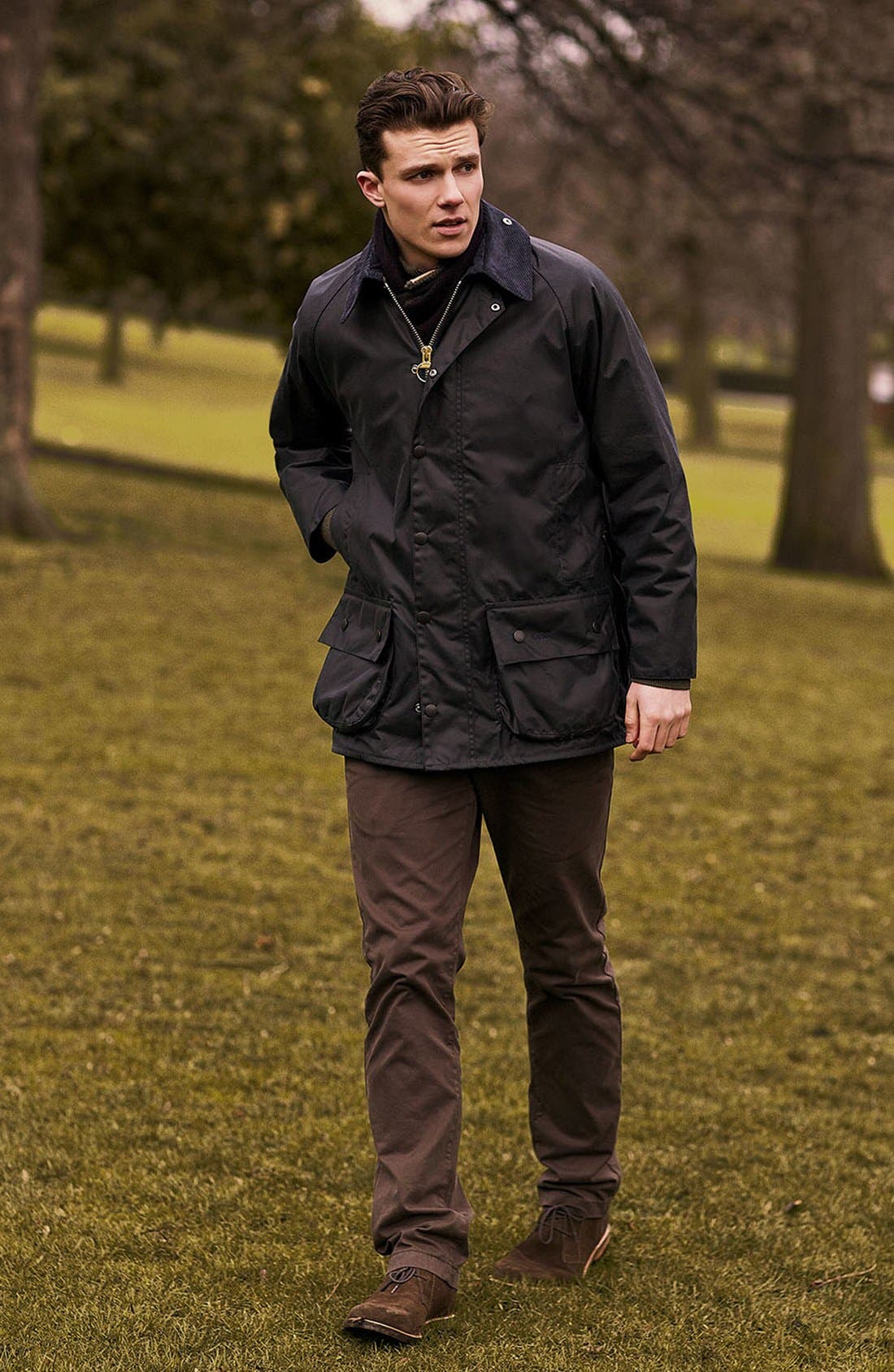 Barbour 'Beaufort' Regular Fit Weatherproof Waxed Jacket — фото 3