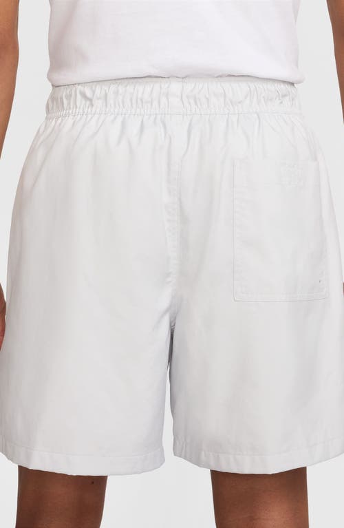 Nike 6 Club Woven Flow Shorts In Photon Dust/white