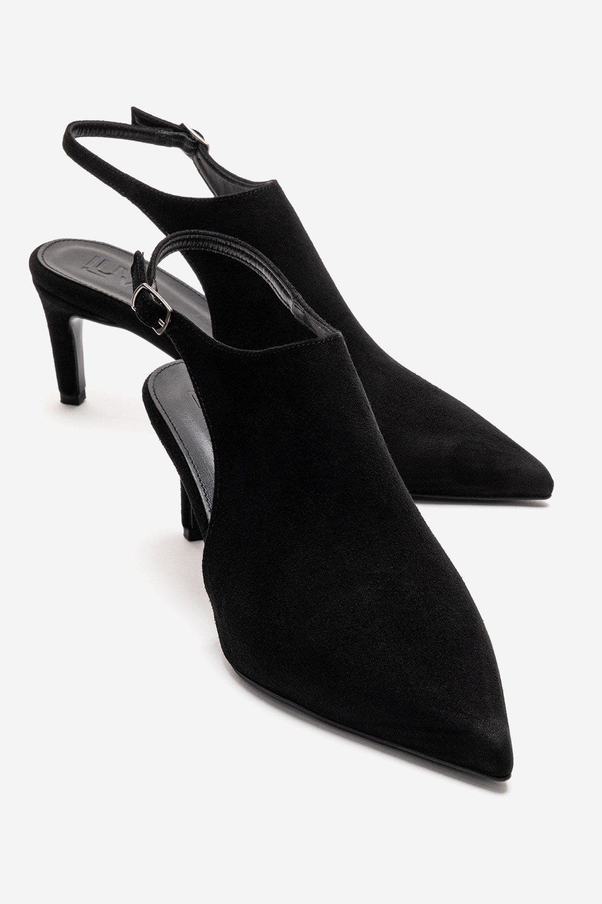Prologue Shoes Vosalie Slingback Stiletto Pump, Main, color, Black Suede