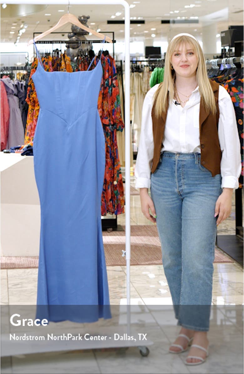 Olivette Corset Maxi Dress, sales video thumbnail