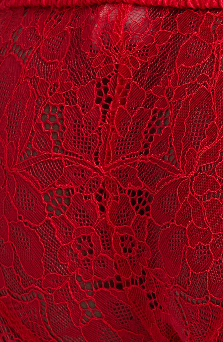 Love Stories Wild Lace Bikini Briefs, Alternate, color, Red