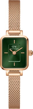 Daniel Wellington Quadro Mini Mesh Strap Watch, 15.4mm x 18.2mm