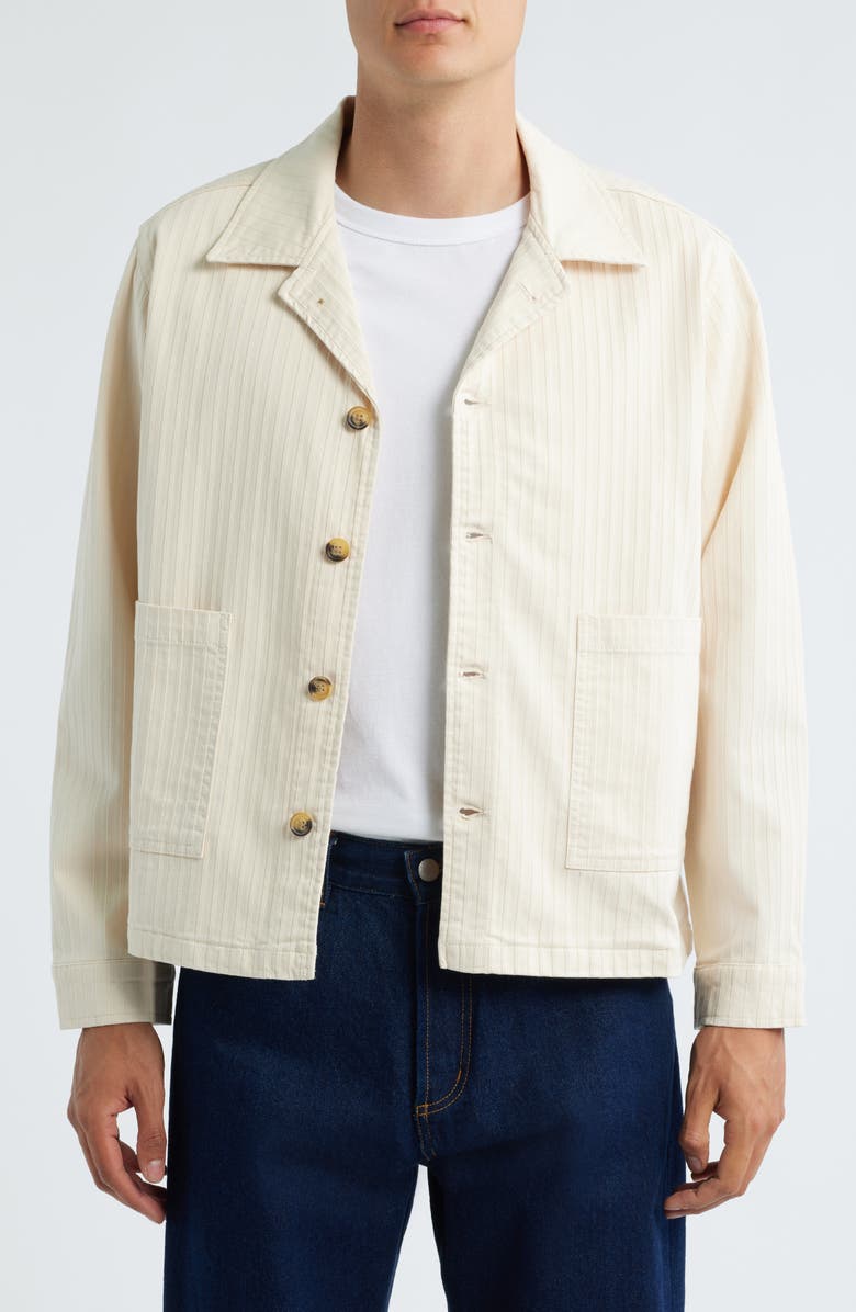 Percival Rocco Shirt Jacket, Main, color, Ecru