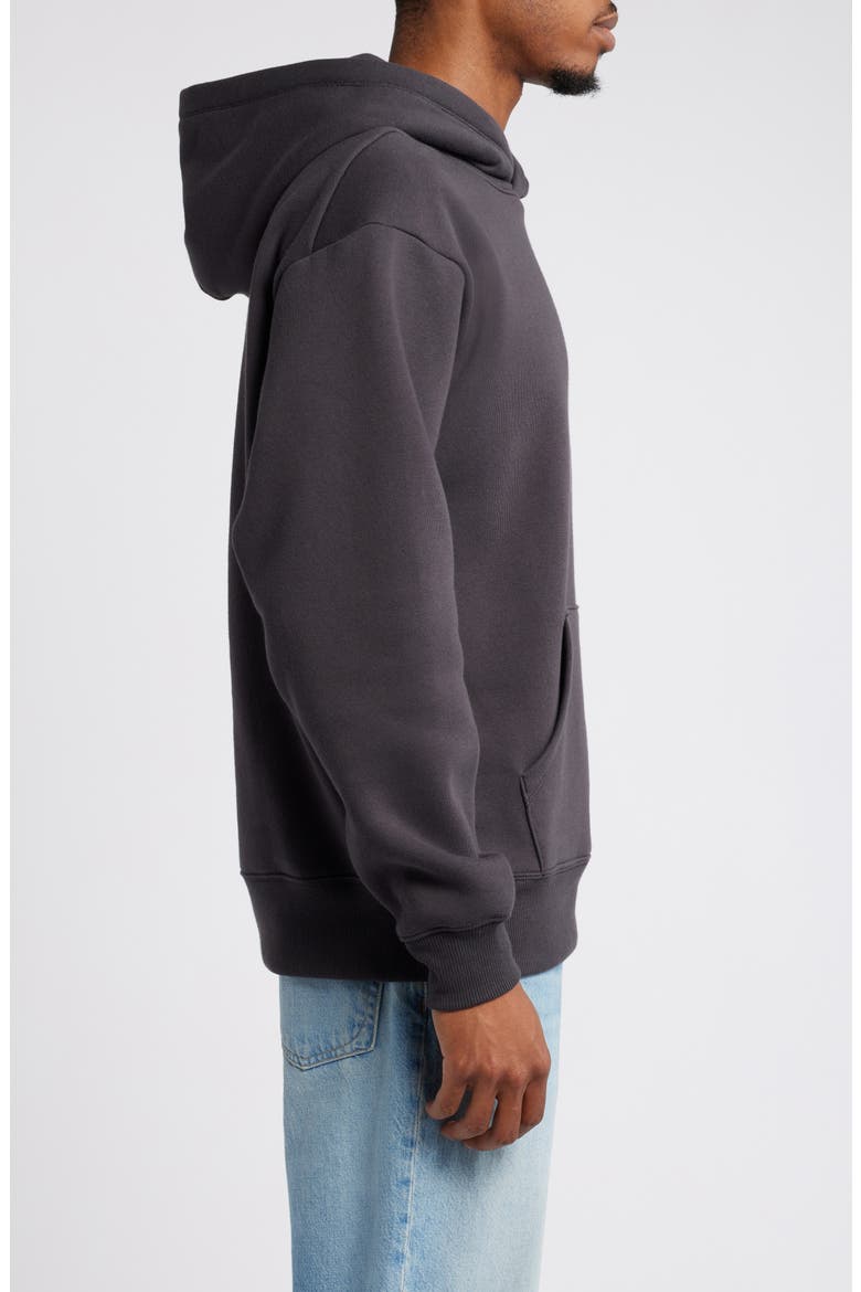 Fleece Hoodie, Alternate, color, BLACK FADED