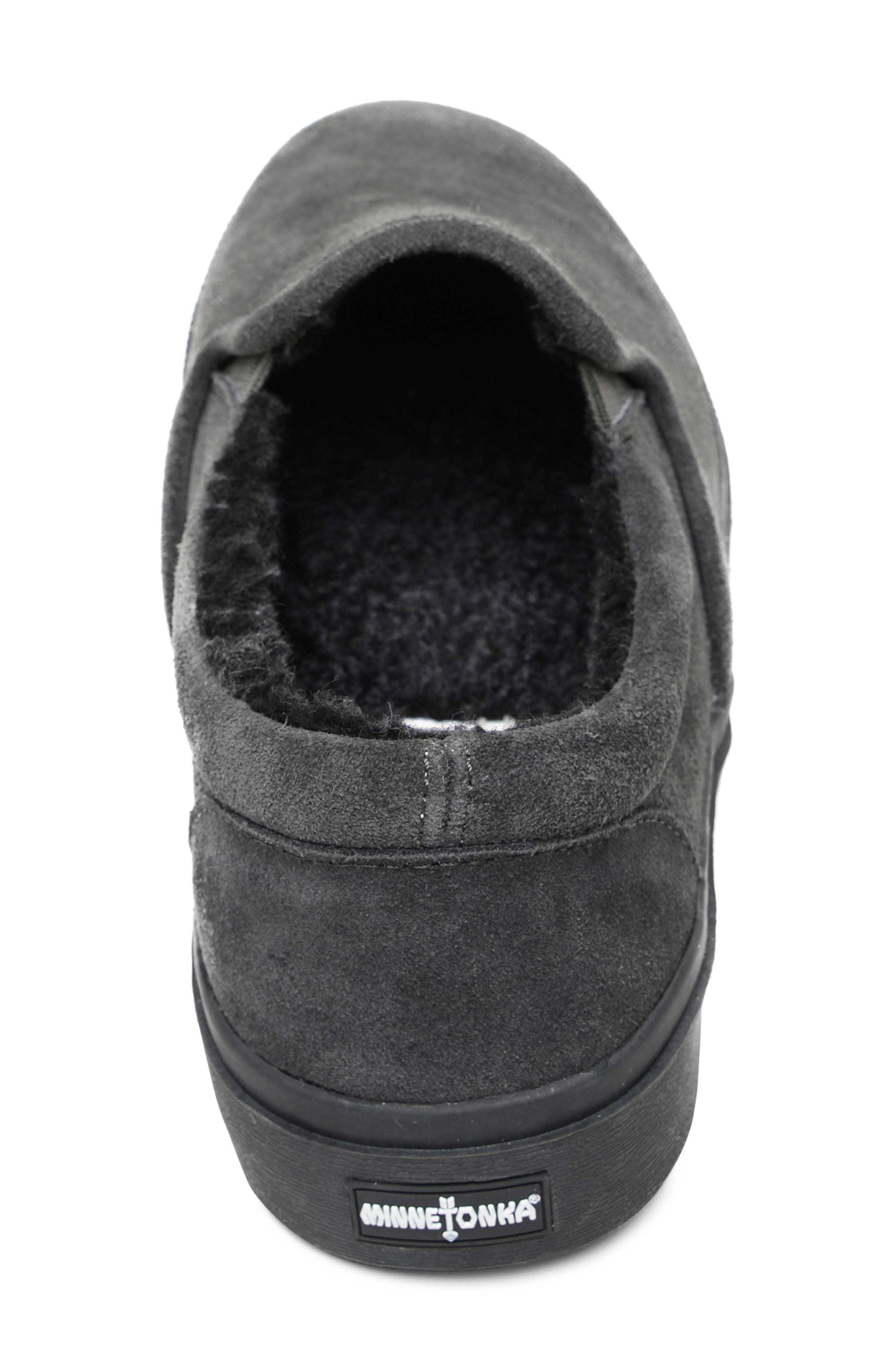 Minnetonka Alden Slipper, Alternate, color, Charcoal