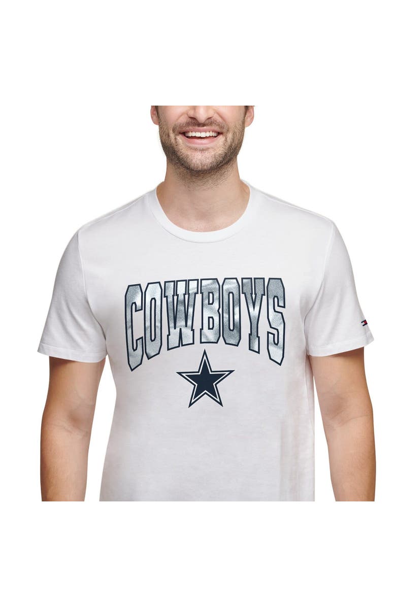 Tommy Hilfiger Men's Tommy Hilfiger White Dallas Cowboys Embroidered Patch T-Shirt, Alternate, color, White