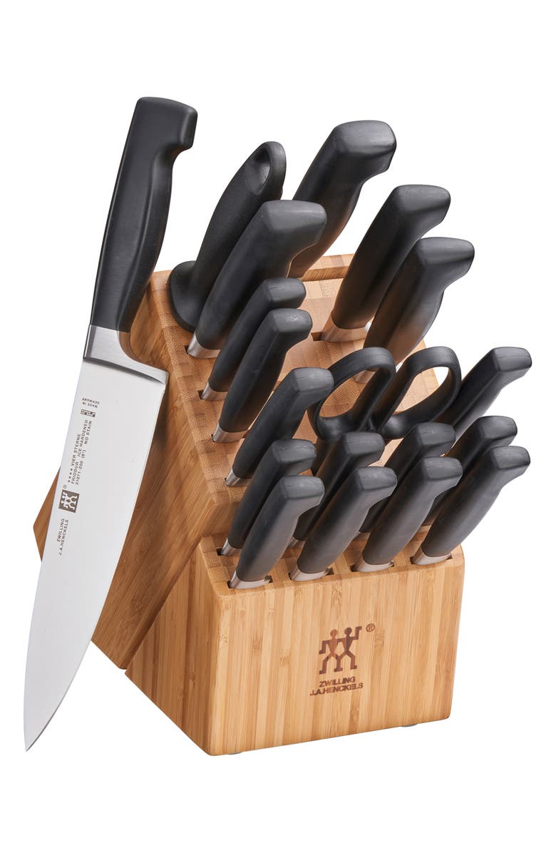 ZWILLING Four Star 20-Piece Knife Block Set, Alternate, color, Black