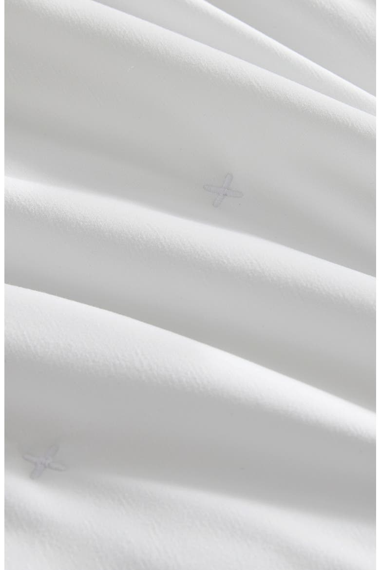 Dot Stitched Quilt Set, Alternate, color, WHITE