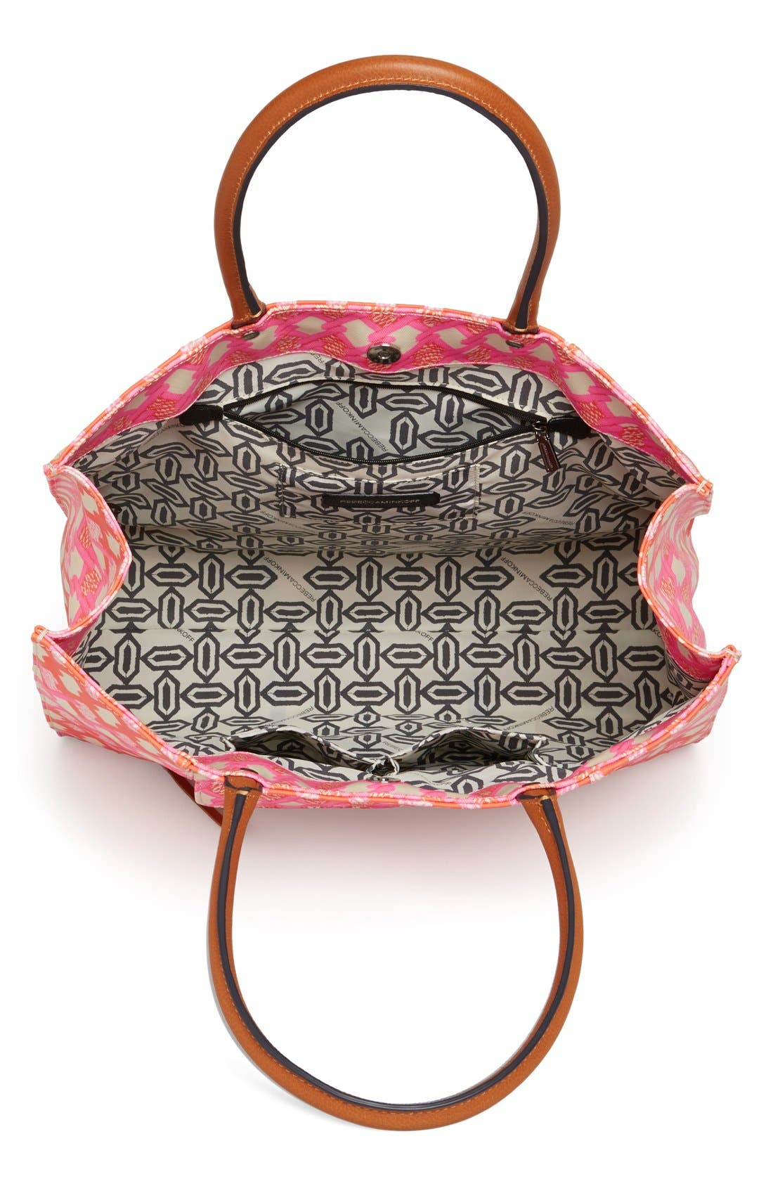 'MAB' Tote, Alternate, color, PINK/ ORANGE PRINT