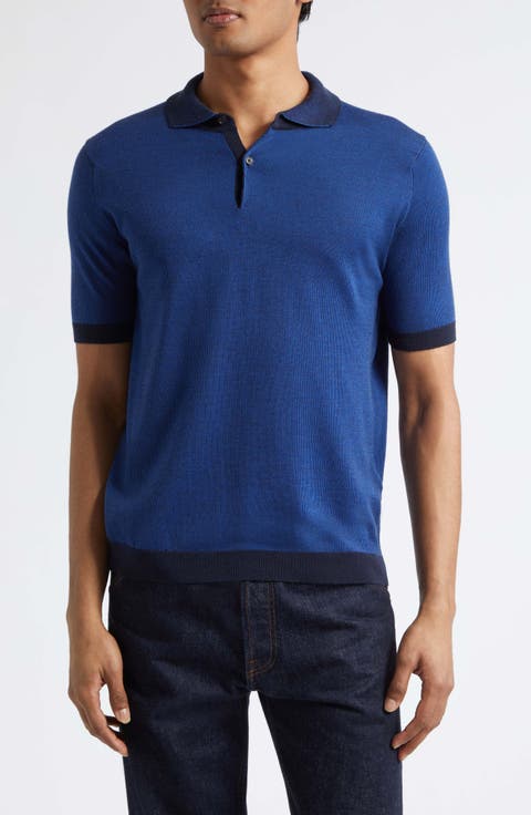 Grenock Merino Wool Polo Sweater