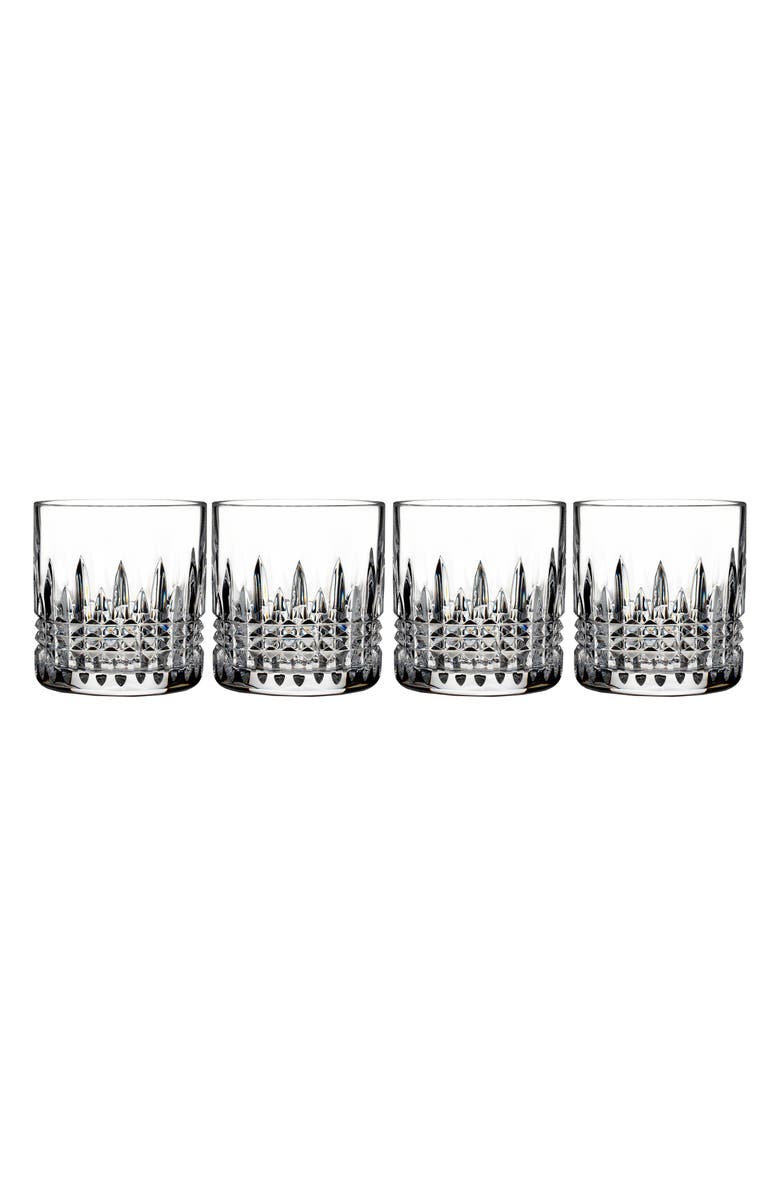 Waterford Lismore Connoisseur Diamond Set of 4 Crystal Tumblers, Alternate, color, Clear