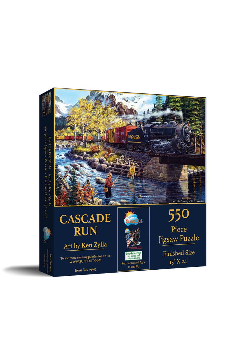 Sunsout Cascade Run 550 piece Jigsaw Puzzle for Adults, Main, color, Multicolor
