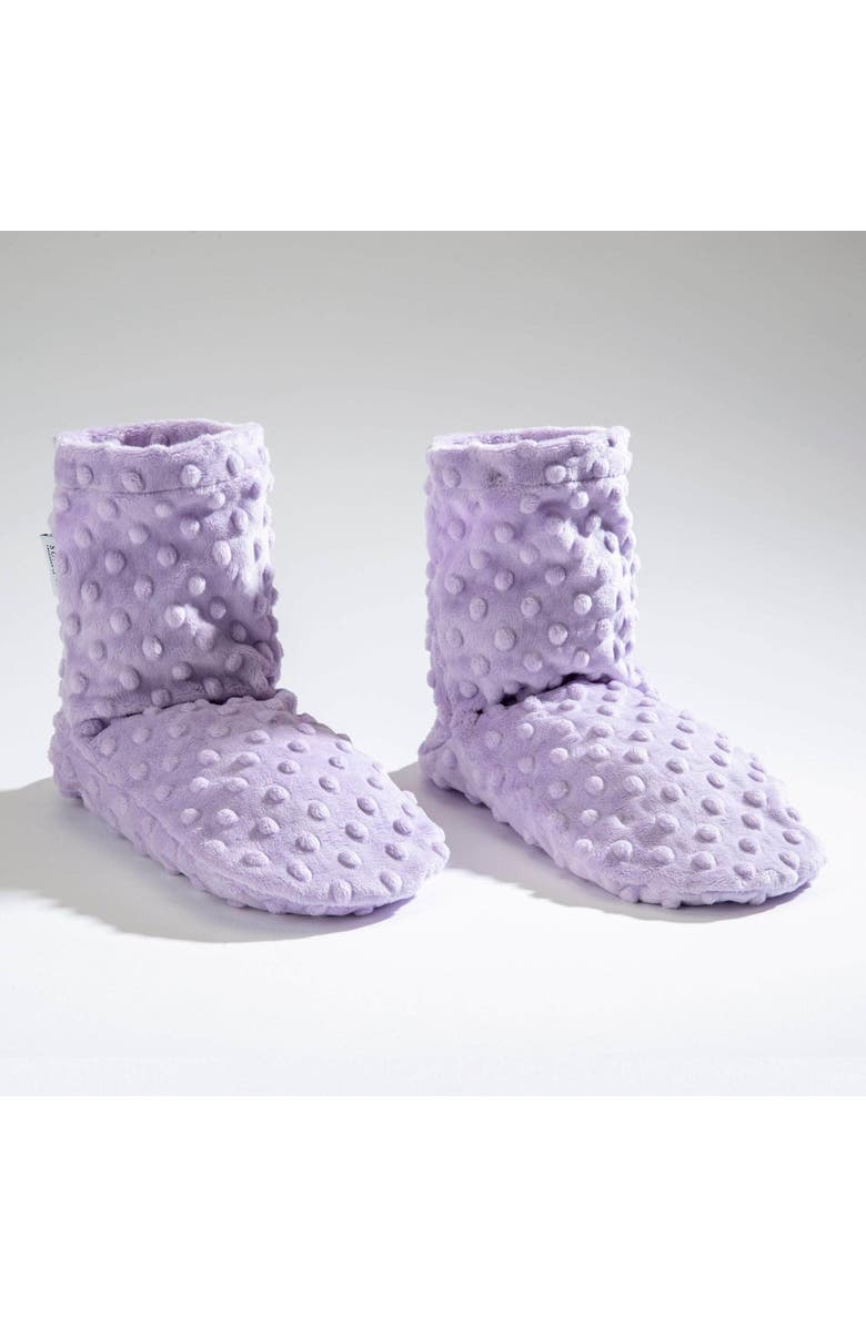 Sonoma Lavender Lavender Spa Booties, Alternate, color, Lilac Dot