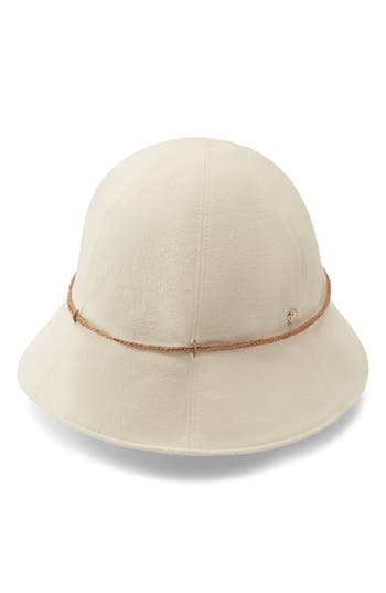 Helen Kaminski Cotton Cloche In Ecru