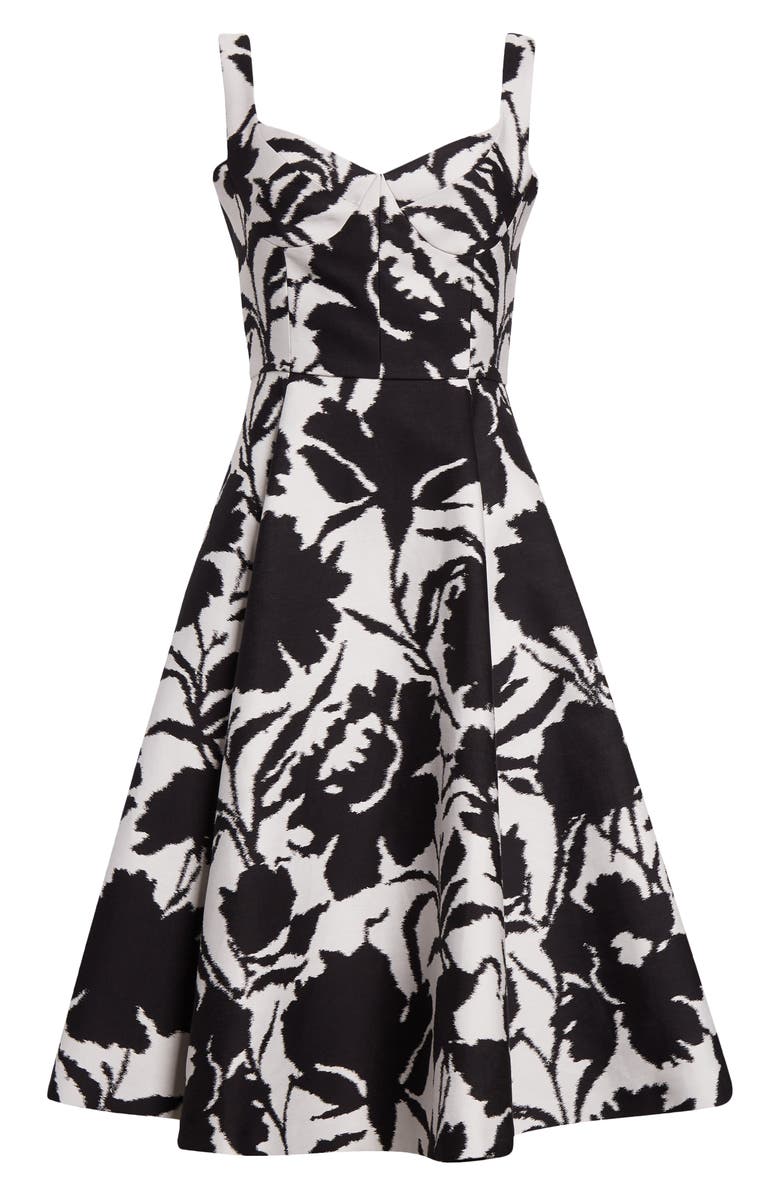 Michael Kors Collection Abstract Floral Print Dance Bustier Dress, Main, color, 
