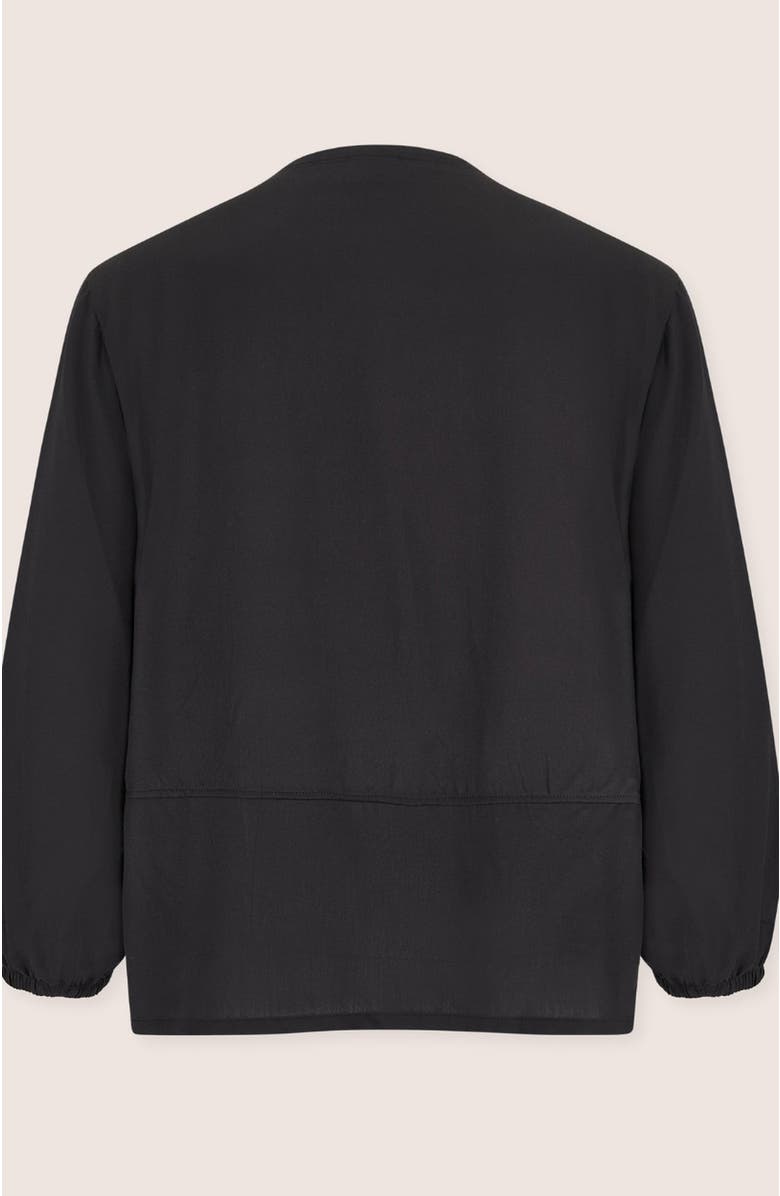 Turtledove London Organic Cotton Blake Tie Front Top, Alternate, color, Black