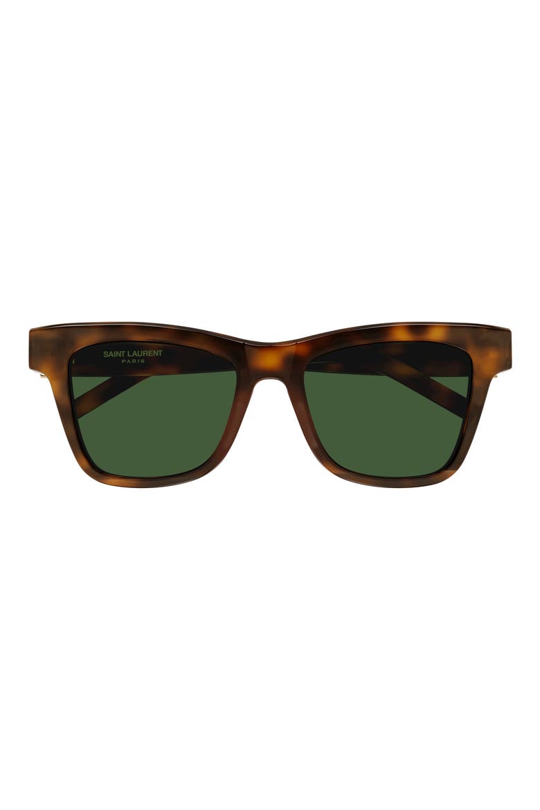 52mm Cat Eye Sunglasses, Main, color, HAVANA