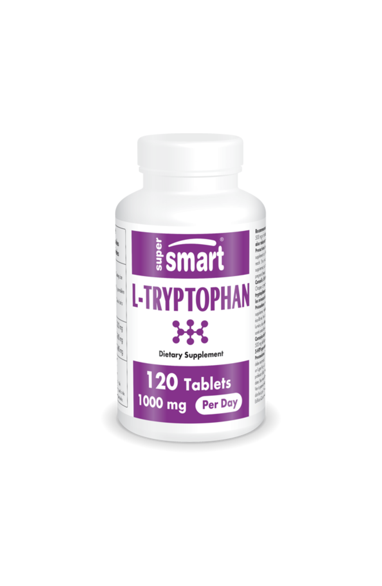 SuperSmart L-Tryptophan 1000mg per Day, Main, color, NO COLOR