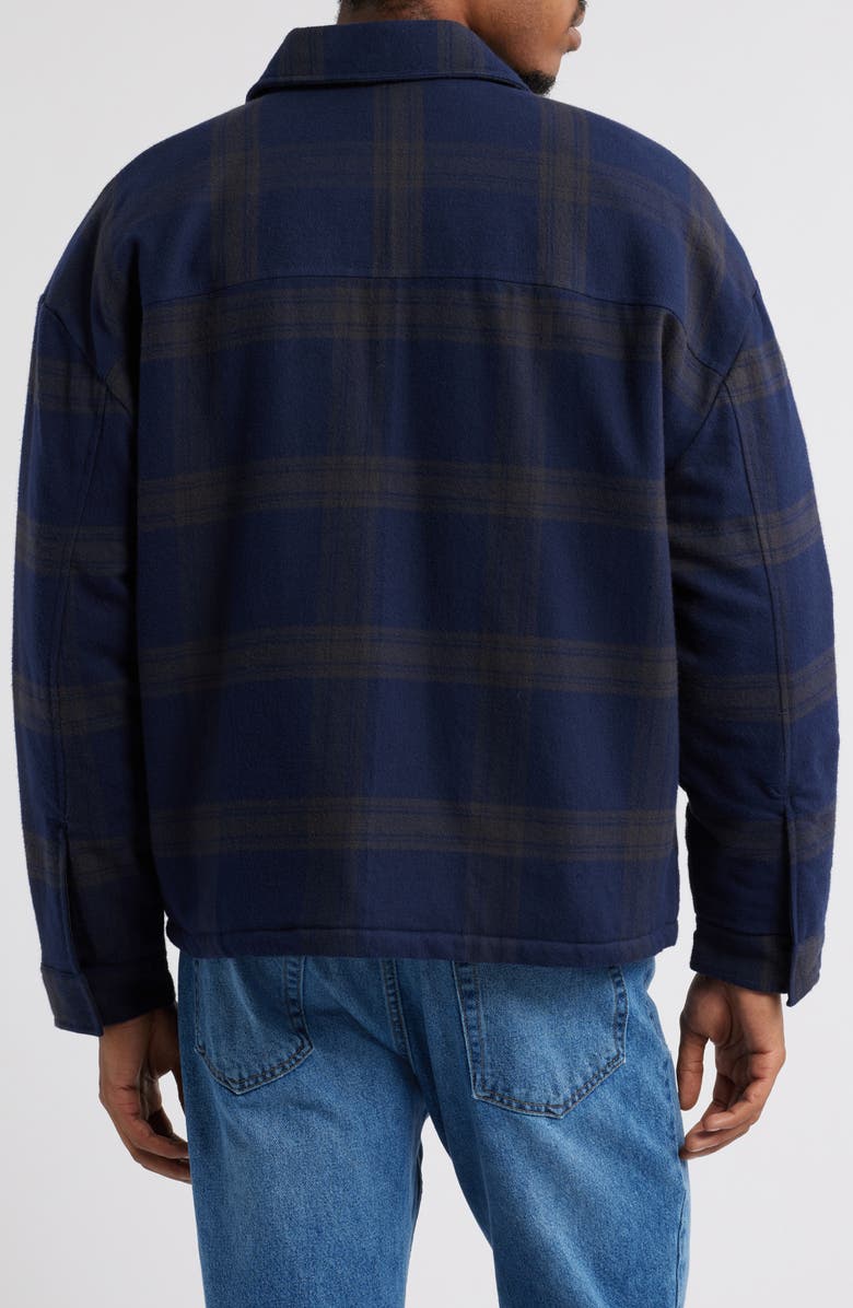 BP. Plaid Insulated Cotton Flannel Jacket, Alternate, color,