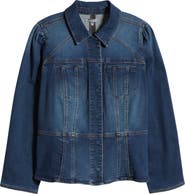 Wit & Wisdom Peplum Denim Jacket