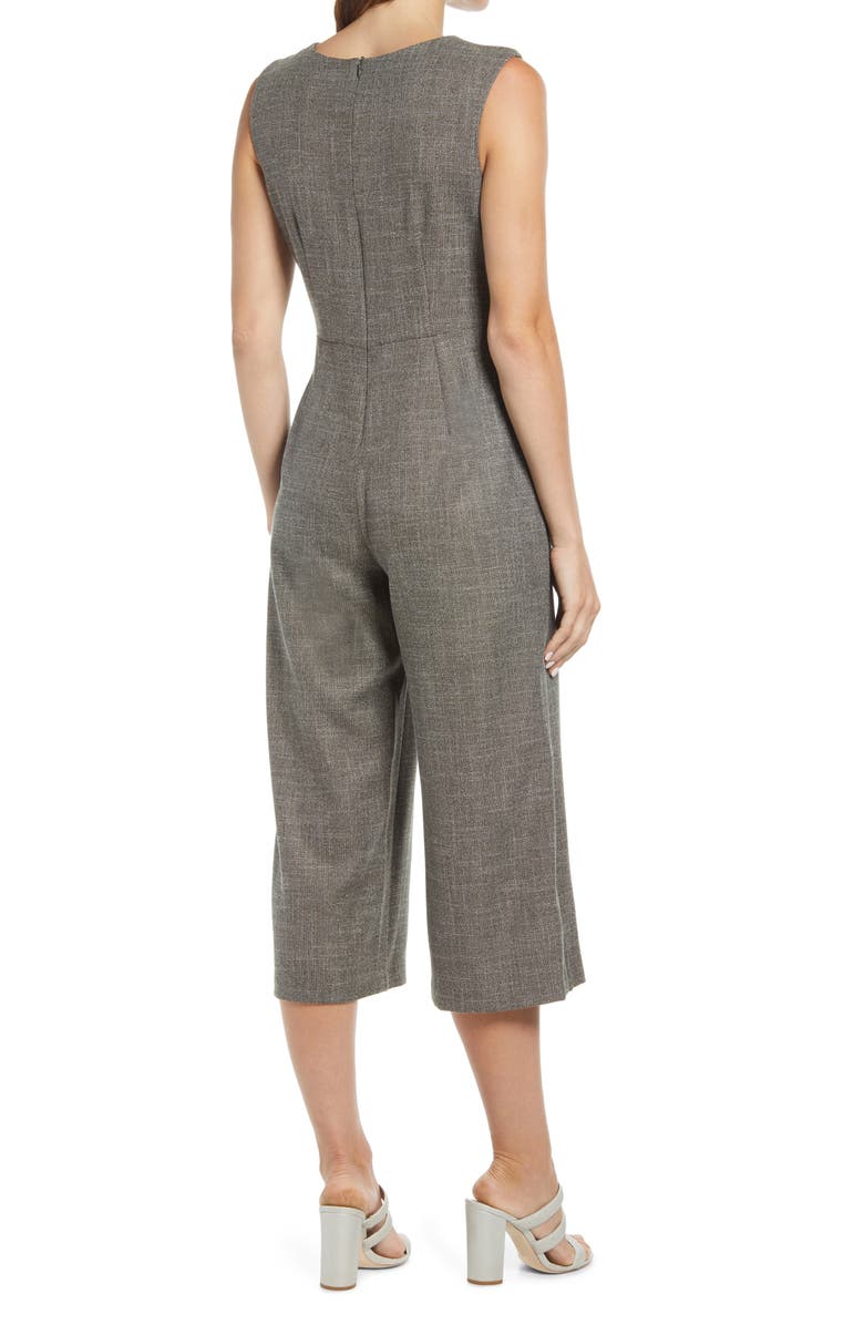 Connected Apparel Tie Front Jumpsuit, Alternate, color, 