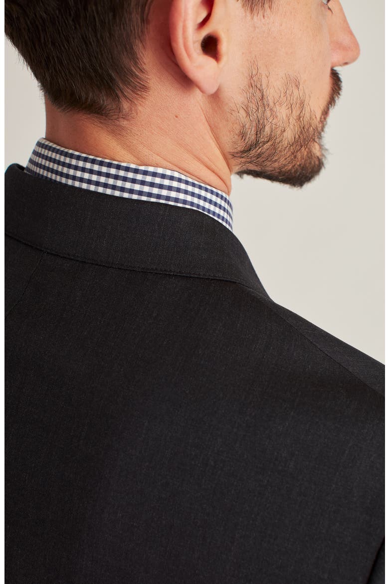 Jetsetter Slim Fit Charcoal Grey Stretch Wool Suit Jacket, Alternate, color, CHARCOAL