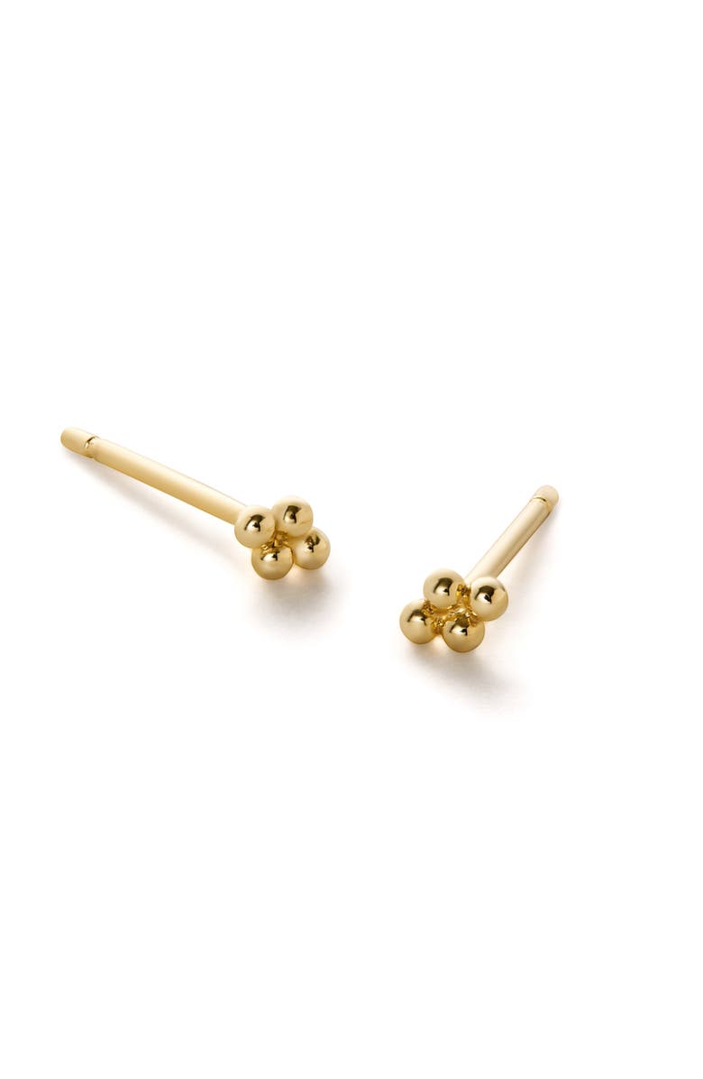 Ana Luisa Gold Stud Earrings - Gold Bead Studs, Main, color,