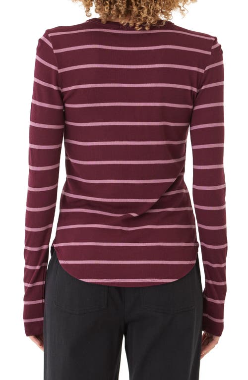 Threads 4 Thought Torri Caribbean Stripe Rib Long Sleeve T-shirt In Multi
