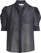 FRAME Gillian Print Silk Button-Up Shirt