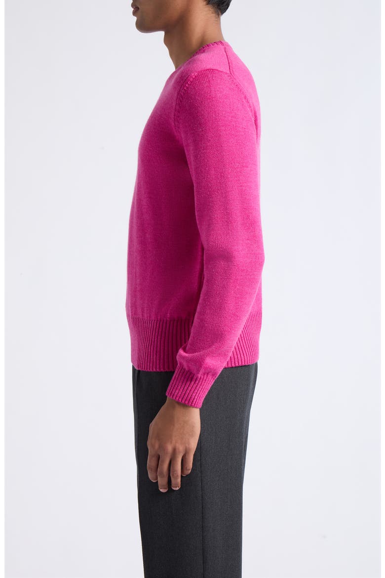 Chunky Merino Wool Sweater, Alternate, color, PINK